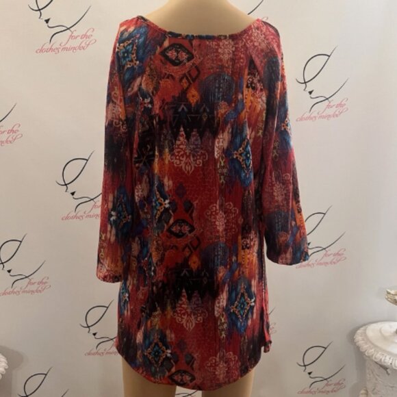 White Stag. Sz Large 12-14. Pullover. Twisted neck detail. BOHO Peasant B120 - Picture 4 of 6